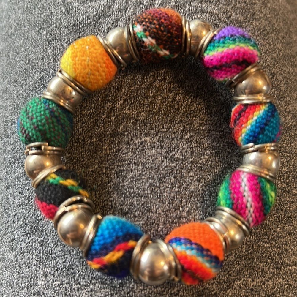 Bundle Sale 3 for $15 | Thread Weave Beaded Stretch Bracelet | Statement - Picture 6 of 7